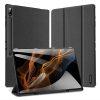Samsung Galaxy Tab S8 Ultra / S9 Ultra / S10 Ultra DUX DUCIS Domo Series Tri-Fold PU Leather Stand Folio Cover - Black