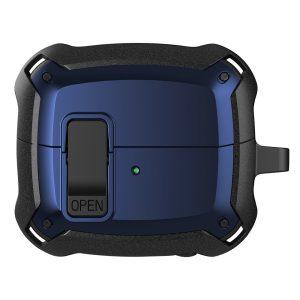 Samsung Galaxy Buds3/Buds3 Pro TPU+PC Anti-Drop Case with Buckle – Blue