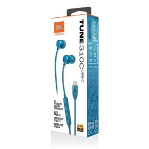 JBL Tune 310C USB-C Earphones – Blue