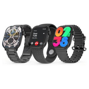 HainoTeko SQ-9 Amoled Smart Watch With 3 Pair Straps