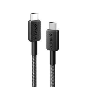 Anker 322 USB-C TO USB-C 3FT 60W Braided Cable – Black A81F5H21