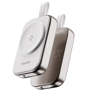 Blupebble Mini Mag Wireless Magnetic 5W USB-C Charger For Watch and AirPods – White