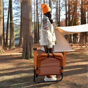 Porodo Lifestyle Camping Foldable Chair – Brown(PD-LFST007-BR)
