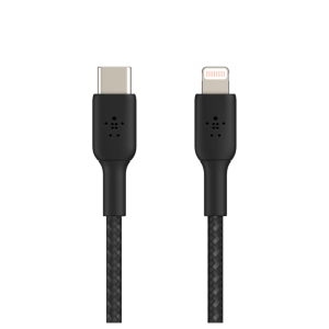 Belkin BoostCharge USB-C To Lightning Braided 2M Cable – Black