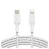 Belkin BoostCharge USB-C To Lightning Braided 2M Cable - White