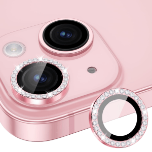 iPhone 15 Diamond Stones Camera lens – Pink