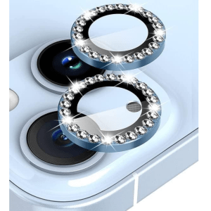 iPhone 15 Diamond Stones Camera lens – Blue