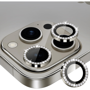 iPhone 15 Pro Max Diamond Stones Camera lens – Gray