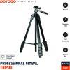 Porodo Aluminium Professional Gimbal Tripod - Black(PD-TRPAL-BK) - Image 6