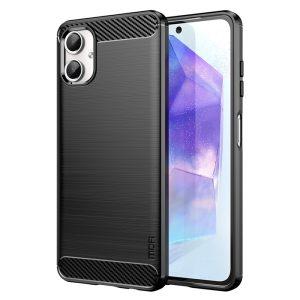 Samsung Galaxy A06 MOFI JK TPU Carbon Fiber Textur Cover – Black