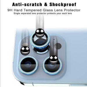 iPhone 15 Diamond Stones Camera lens – Blue