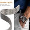 Santa Barbara Arlen Mesh Stainless Steel Apple Watch Strap 42-49MM - Gray - Image 4