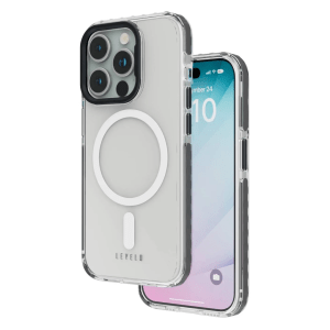 Levelo FlexiGuard Transparent Case for iPhone 15 Pro – Black(LVLFG15PBK)