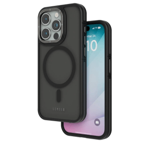 Levelo Magsafe Rouge Cover For iPhone 15 Pro – Black(LVLCS15PBK)