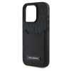 iPhone 16 Pro Karl Lagerfeld PU Cover With Cardslot Monogram Design - Black(KLOHCP16LPGKHPRPK)