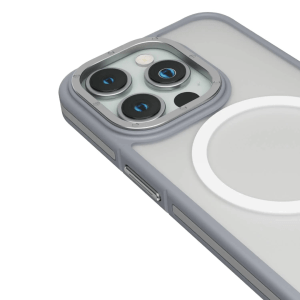 Levelo Magsafe Rouge Cover For iPhone 15 Pro – Grey(LVLCS15PGY)