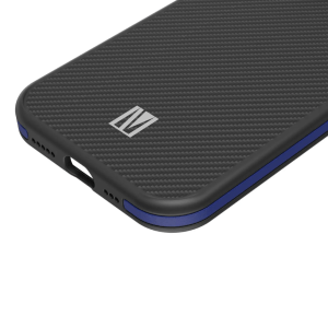 Levelo Ox Carbon Cover For iPhone 15 Pro – Blue (LVLOC15PBL)