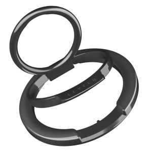 Levelo Luccio 2 In 1 Phone Ring Holder – Black (LVLL21PRHBK)