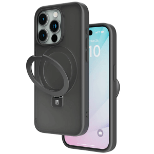 Levelo Verona Cover For iPhone 15 Pro – Matte Black (LVLVCS15PMBK)