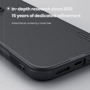 iPhone 16 Pro Max NILLKIN Super Frosted Shield Pro Compatible with MagSafe Cover – Black