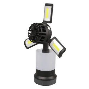 Porodo Lifestyle Outdoor 5W 3 in 1 Lamp and Flashlight with Fan – Black(PD-LS3N1LFLF)