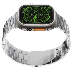 Levelo Monet Metal Watch Strap for Apple Watch 49mm – Silver(LVLMS49MMSL)