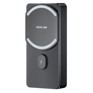 Green Lion MILTON 10000mAh 15W Wireless Charging Powerbank – Black(GNMTN10KPBBK)