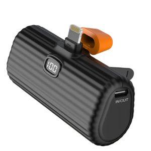 Green Lion Pocket Power Bank Lightning Output 5000mAh – Black(GNPKPBLGT5BK)