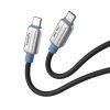 BluPebble PowerFlow High-Speed USB-C to USB-C Cable 2M Black BP-PFUSBC2M-BK