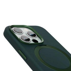 Levelo Iris Pro Liquid Silicone Case Fore iPhone 15 Pro – Green (LVLIPS15PGN)