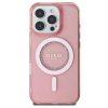 Guess Magsafe IML Hard Case With Rhinestones Design For iPhone 16 Pro - Pink(GUHMP16LPFTDTEP) - Image 2