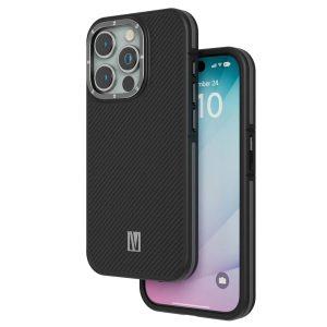 Levelo Ox Carbon Case For iPhone 15 Pro – Grey (LVLOC15PGY)