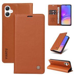 Samsung Galaxy A06 YIKATU YK-001 Stand Leather Flip Cover – Brown