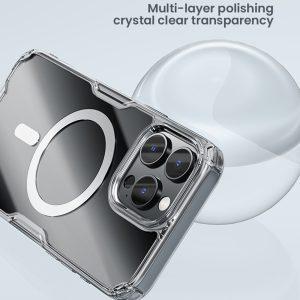 iPhone 16 Pro Max NILLKIN Nature TPU Pro Compatible with MagSafe Cover – Transparent