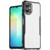 Samsung Galaxy A06 Carbon Fiber Scratch-Resistant TPU+PC Cover - Black