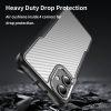 Samsung Galaxy A06 Carbon Fiber Scratch-Resistant TPU+PC Cover - Black - Image 2