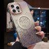 iPhone 16 Pro Max MagSafe IMD Bling Glitter PC+TPU Back Cover - Black