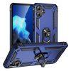 Samsung Galaxy A06 Rotary Ring Kickstand Rugged PC+TPU Cover - Blue