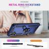 Samsung Galaxy A06 Rotary Ring Kickstand Rugged PC+TPU Cover - Blue - Image 4