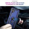 Samsung Galaxy A06 Rotary Ring Kickstand Rugged PC+TPU Cover - Blue - Image 3