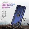Samsung Galaxy A06 Rotary Ring Kickstand Rugged PC+TPU Cover - Blue - Image 2