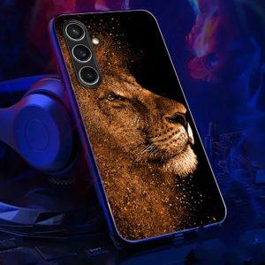 Samsung Galaxy A16 Lion With Profile Pattern Printed TPU Cover