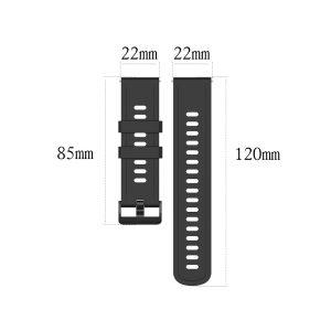 Amazfit GTR 47mm/Amazfit Pace Soft Silicone Watch Strap 22mm – Black