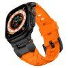 Smart Watch Band Liquid Silicone 42/44/45/49mm Watch Strap - Orange - Image 3