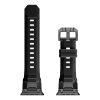 Smart Watch Band Liquid Silicone 42/44/45/49mm Watch Strap - Black