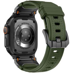 Smart Watch Band Liquid Silicone 42/44/45/49mm Watch Strap – Green