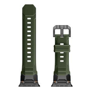 Smart Watch Band Liquid Silicone 42/44/45/49mm Watch Strap – Green