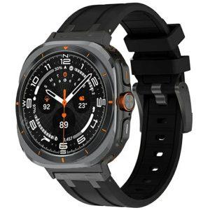 Samsung Galaxy Watch Ultra 47mm Watch Strap Silicone Watch Band – Black