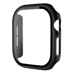 Apple Watch Series 10 42mm Watch Case with Tempered Glass Film – Black