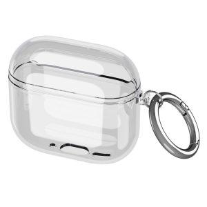 AirPods 4 Clear TPU Protective Case with Hook – Transparent